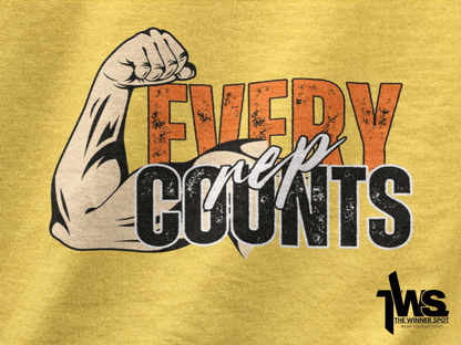 Men's Every Rep Counts Printed Regular Fit Classic T-Shirt